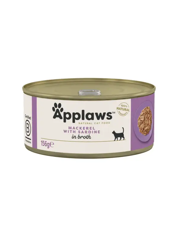 Konzerva Applaws Cat makrela se sardinkami 156g