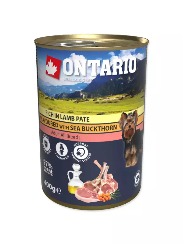 Konzerva Ontario jehněčí s bylinkami, paté 400g