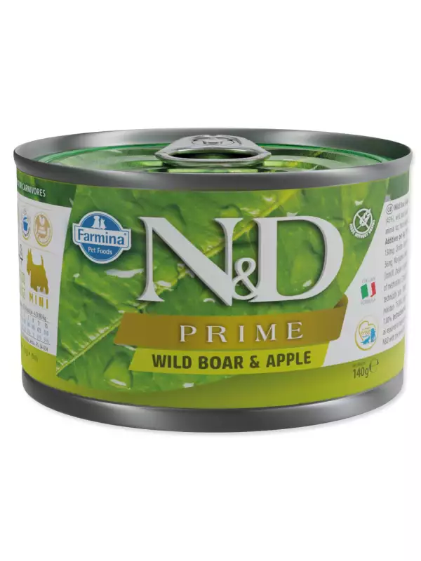 Konzerva N&D Dog Prime Wild Boar & Apple 140g