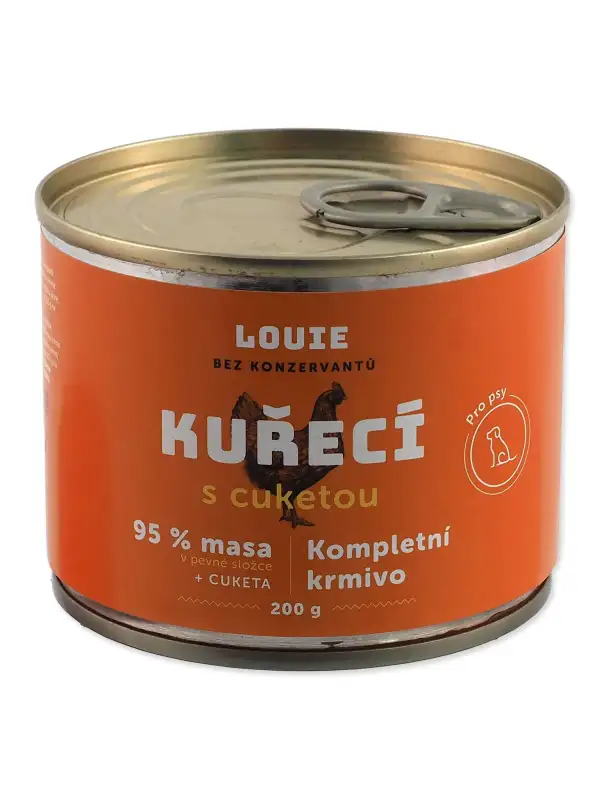 Konzerva LOUIE kuřecí  s cuketou 200g