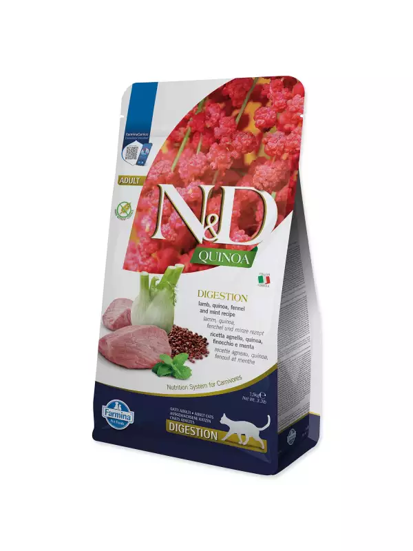 Krmivo N&D Cat Quinoa Digestion Lamb & Fennel 1,5kg