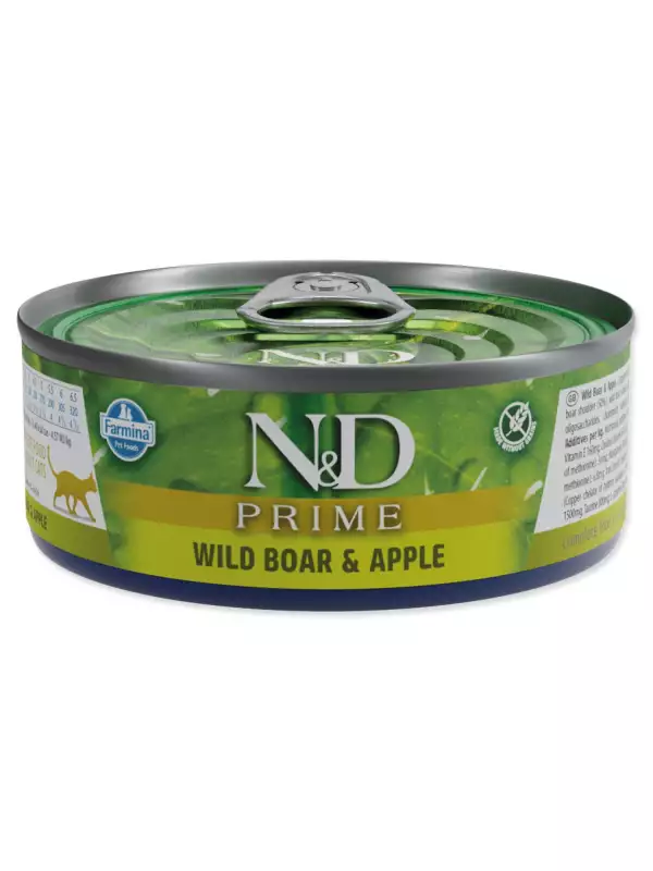 Konzerva N&D Cat Prime Wild Boar & Apple 70g