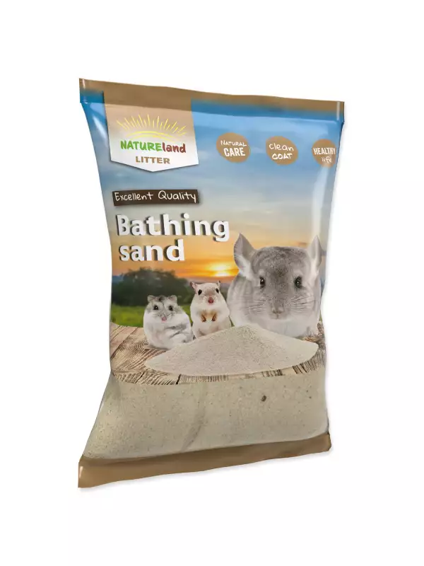 Písek Nature Land koupací pro činčily 3,3kg