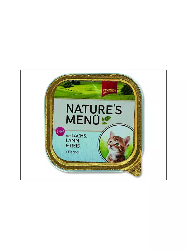 Vanička Schmusy Nature´s Menü Junior losos + jehně (100g)