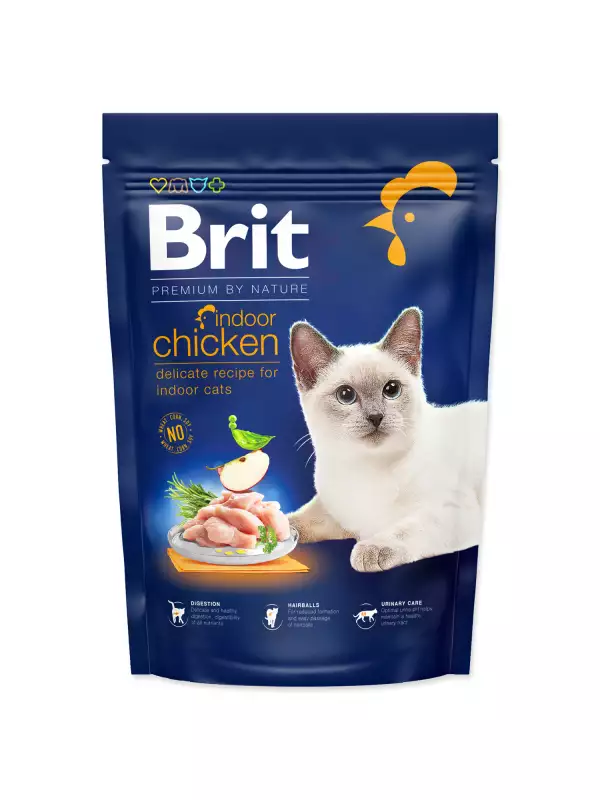 Krmivo Brit Premium by Nature Cat Indoor Chicken 800g