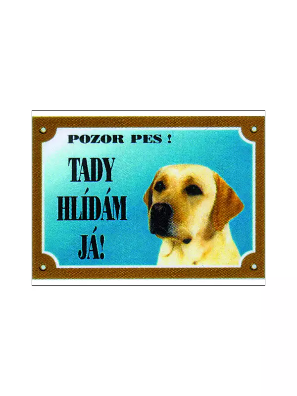 Tabulka Dafiko labradorský retriever světlý