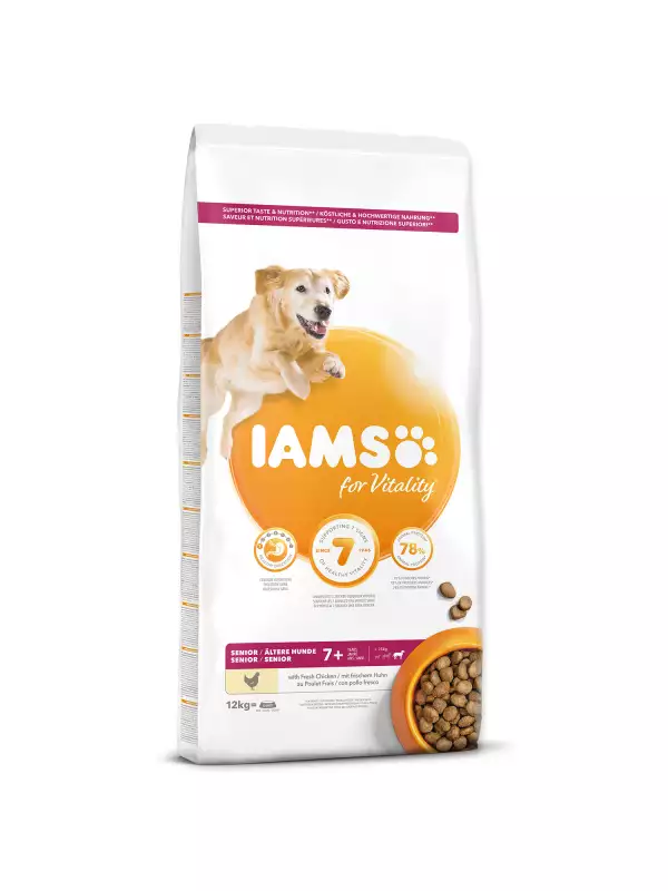 Krmivo IAMS Dog Senior Large Chicken 12kg 