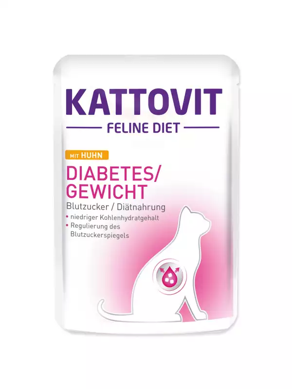 Kapsička Kattovit Diabetes/Gewicht kuře 85g