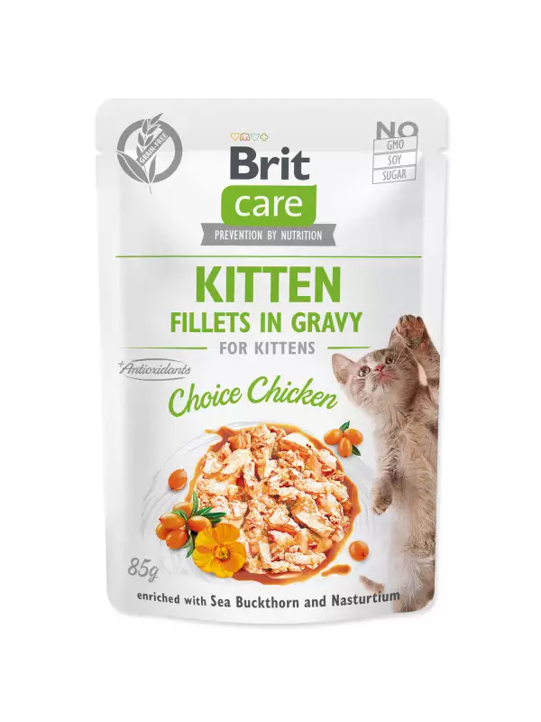 BCC Kitten. Fillets in Gravy Choice Chicken 85 g