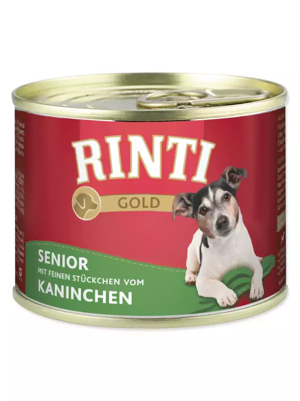 Konzerva Rinti Gold Senior králík 185g