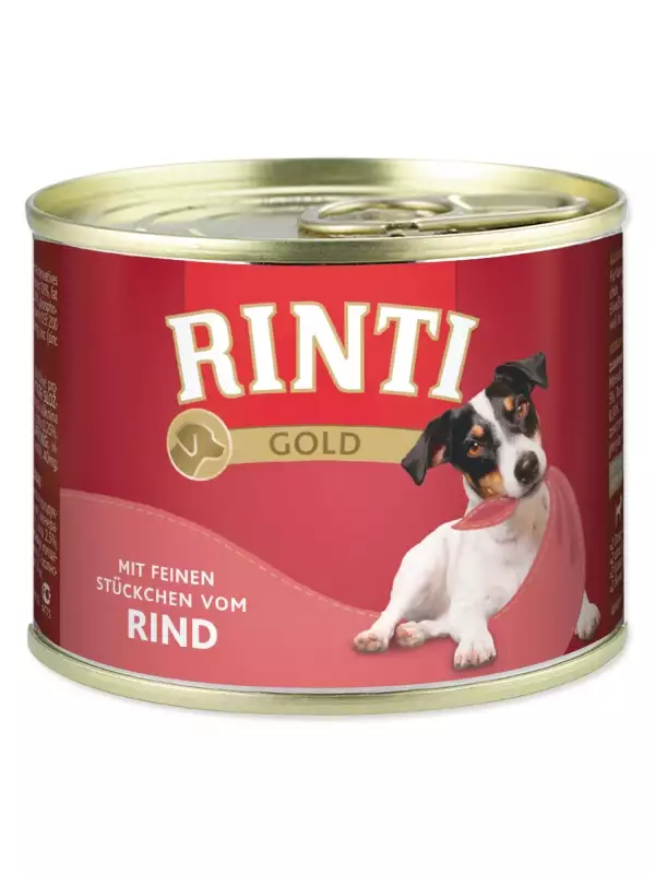 Konzerva Rinti Gold Adult hovězí 185g