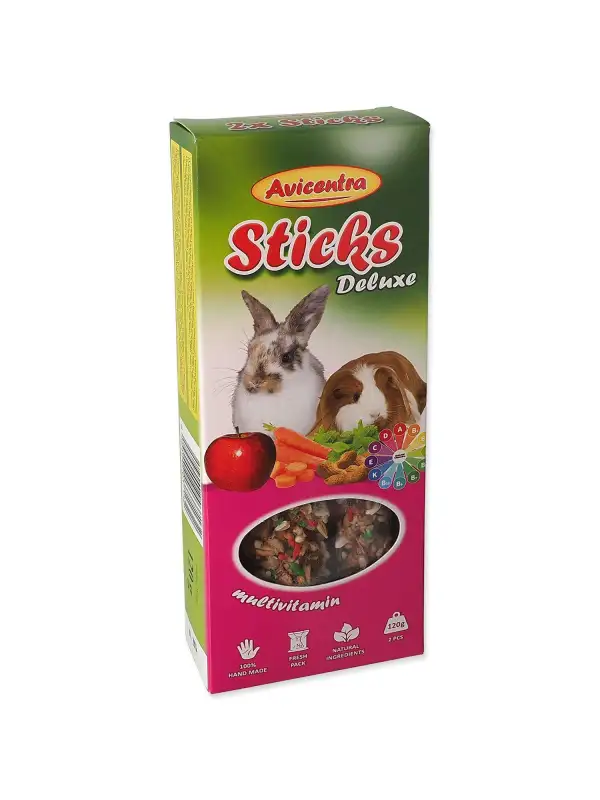 Tyčinka Avicentra Deluxe velký hlodavec, s vitamíny a medem 2ks