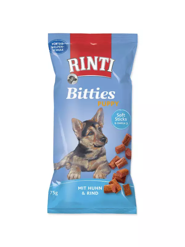 Pochoutka Rinti Bitties Puppy kuře a hovězí 75g