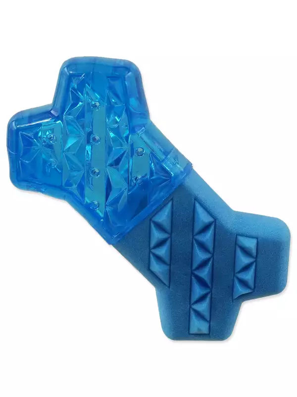 Hračka Dog Fantasy Kost chladící modrá 13,5x7,4x3,8cm