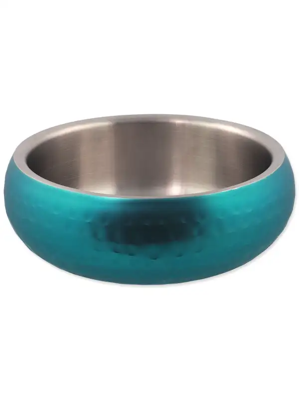 Miska Dog Fantasy Miska s dvojitou stěnou tyrkysová 16cm, 800ml