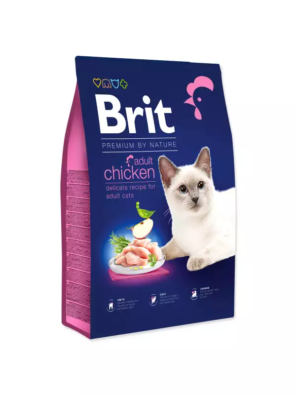 Krmivo Brit Premium by Nature Cat Adult Chicken 8kg