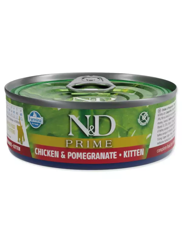Konzerva N&D Kitten Prime Chicken & Pomegranate 70g