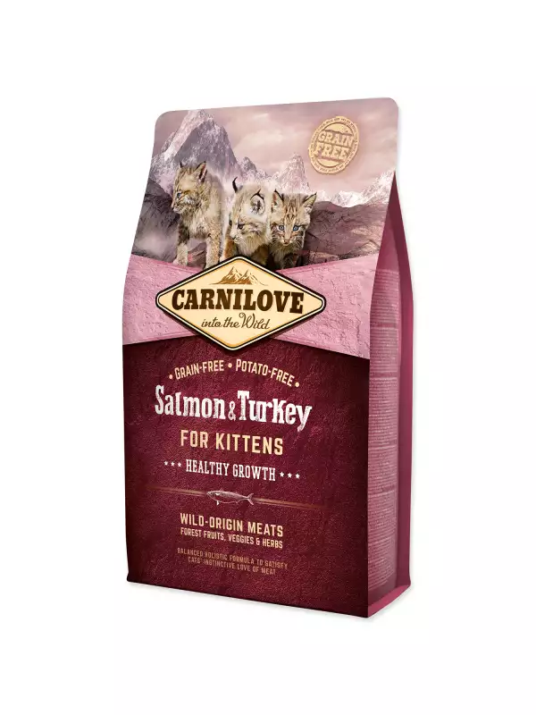 Krmivo Carnilove Kitten Healthy Growth Salmon & Turkey 2kg