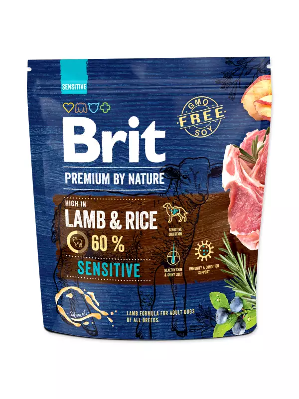 Krmivo Brit Premium by Nature Sensitive Lamb 1kg