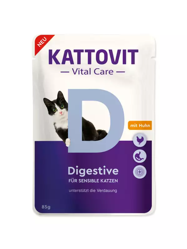 Kapsička Kattovit Vital Care Digestive kuře 85g