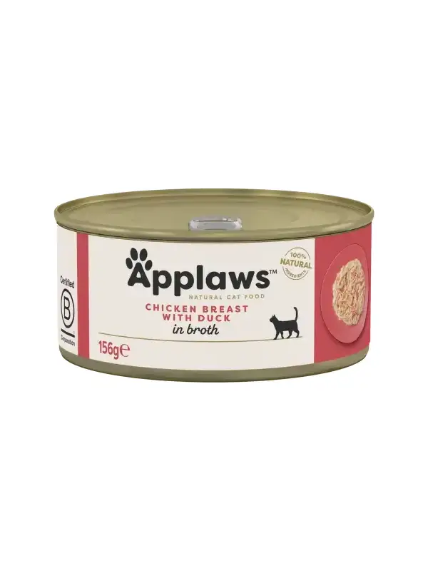 Konzerva Applaws Cat kuřecí s kachnou 156g