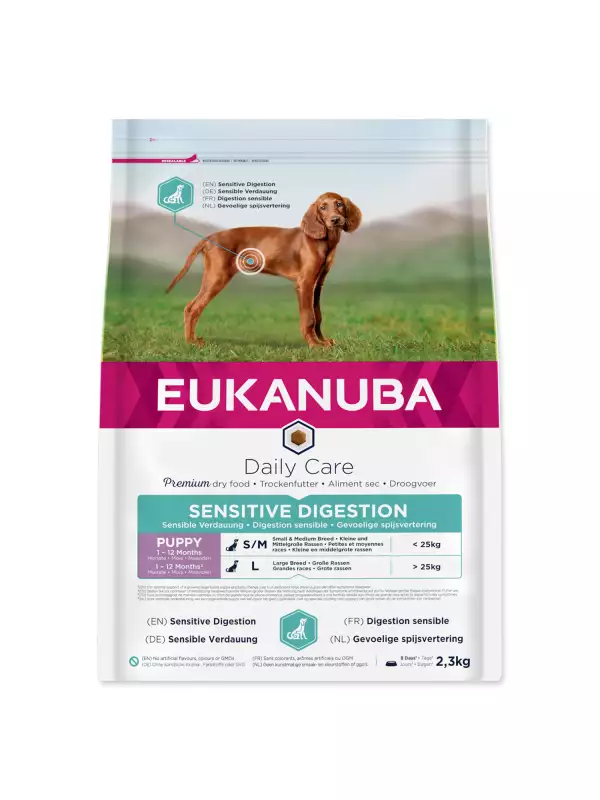 Krmivo EUKANUBA Daily Care Puppy Sensitive Digestion 2,3kg