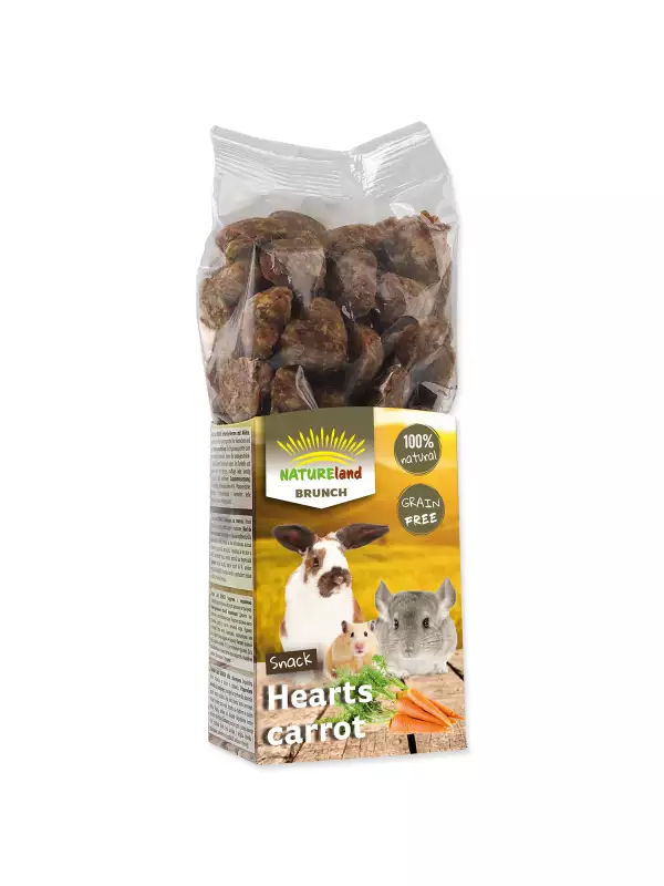 Pochoutka Nature Land Brunch srdíčka s mrkví 150g