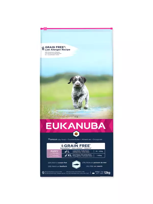 Krmivo EUKANUBA Puppy & Junior Large & Giant Grain Free Ocean Fish 12kg