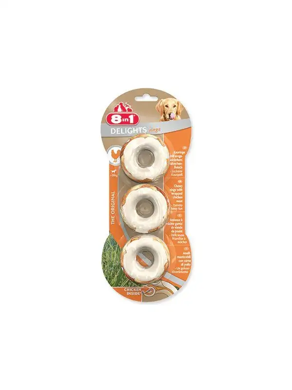 Pochoutka 8in1 Delights kroužek žvýkací 3ks