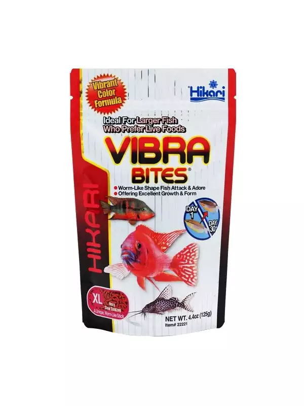 HIKARI Krmivo Vibra Bites XL, 125 g