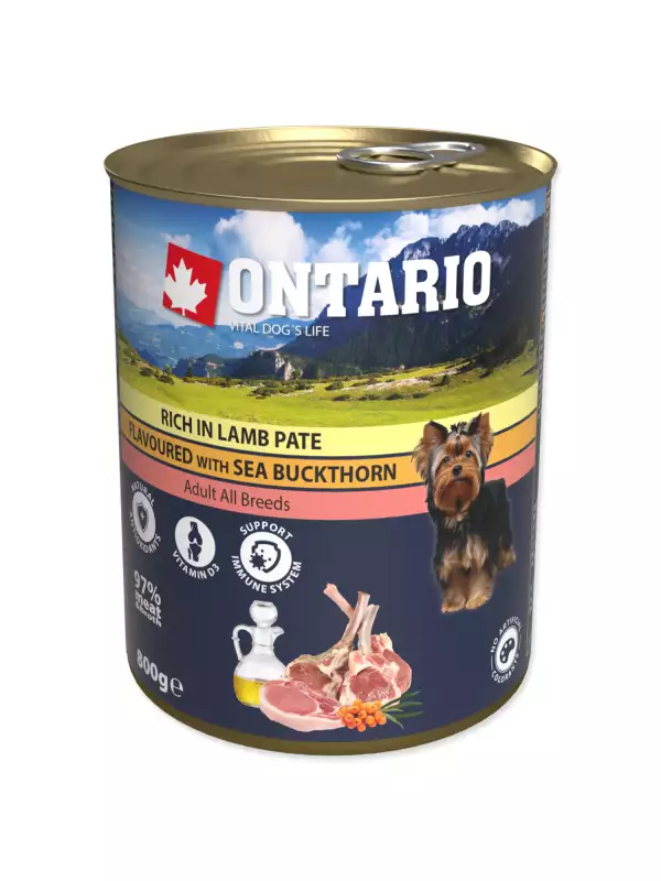 Konzerva Ontario jehněčí s bylinkami, paté 800g