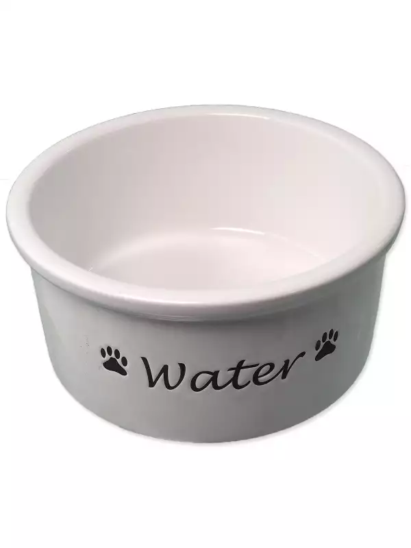 Miska Dog Fantasy keramická bílá Water 15x7cm, 600ml