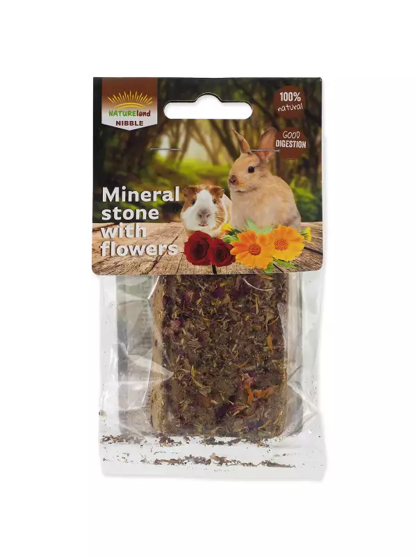 Blok Nature Land Nibble minerální s květy 100g