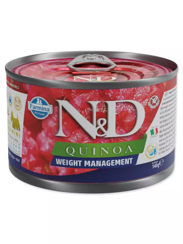 Konzerva N&D Dog Quinoa Weight Management 140g