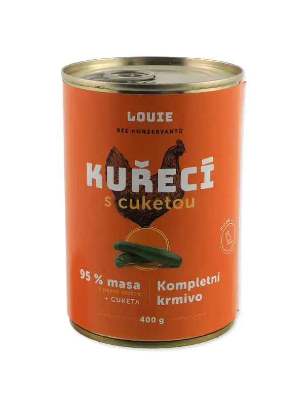 Konzerva LOUIE kuřecí  s cuketou 400g