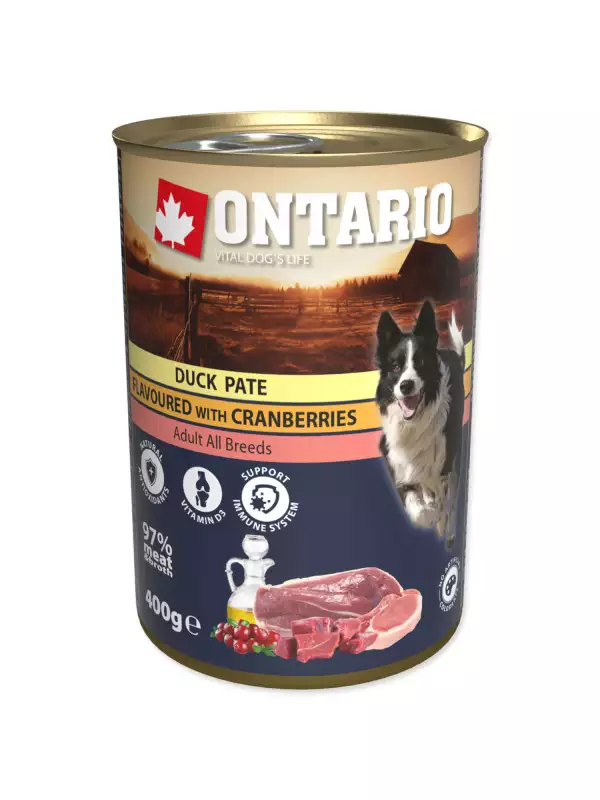 Konzerva Ontario kachna s brusinkami, paté 400g