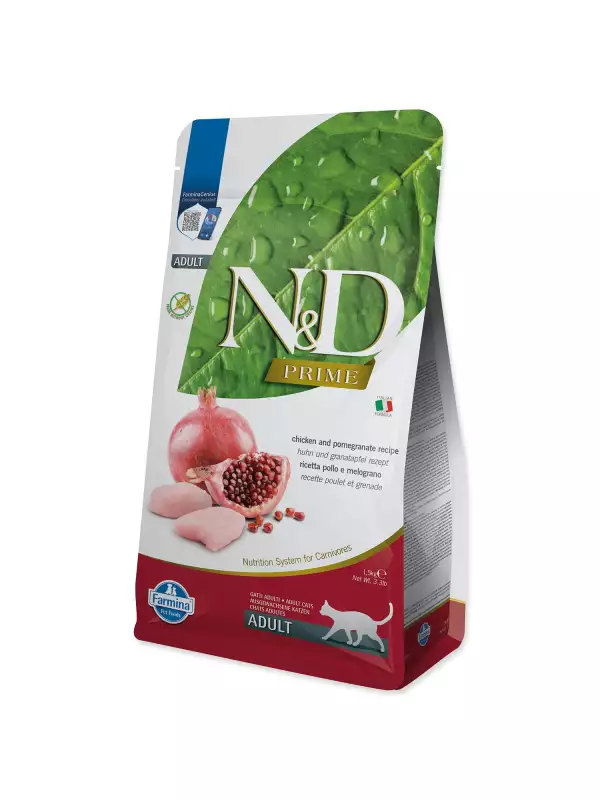 Krmivo N&D Cat Prime Chicken & Pomegranate 1,5kg
