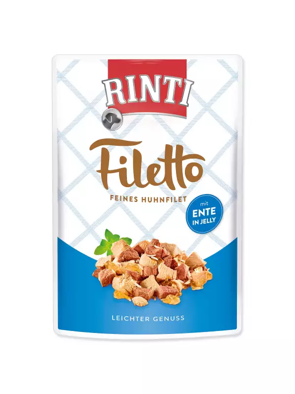 Kapsička Rinti Filetto Adult kuře a kachna v želé 100g