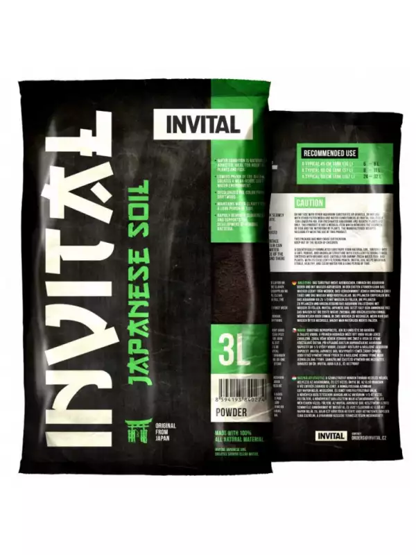 INVITAL Japanese Soil 3l Powder japonský substrát (dříve Platinum Soil)