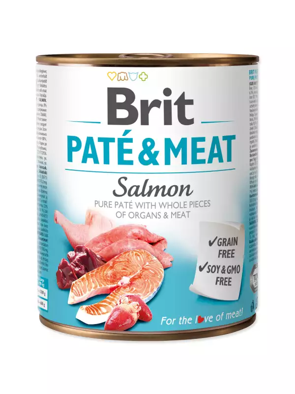 Konzerva Brit Paté & Meat losos 800g