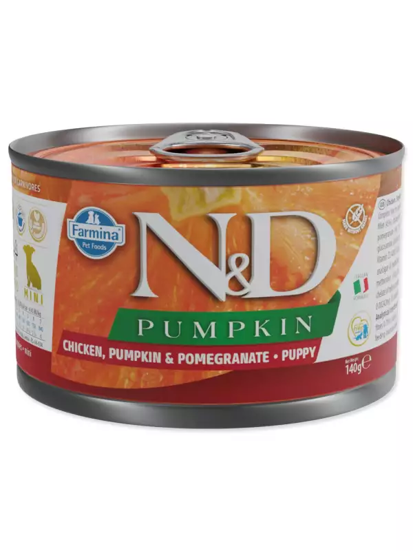 Konzerva N&D Puppy MiniChicken, Pumpkin & Pomegranate 140g
