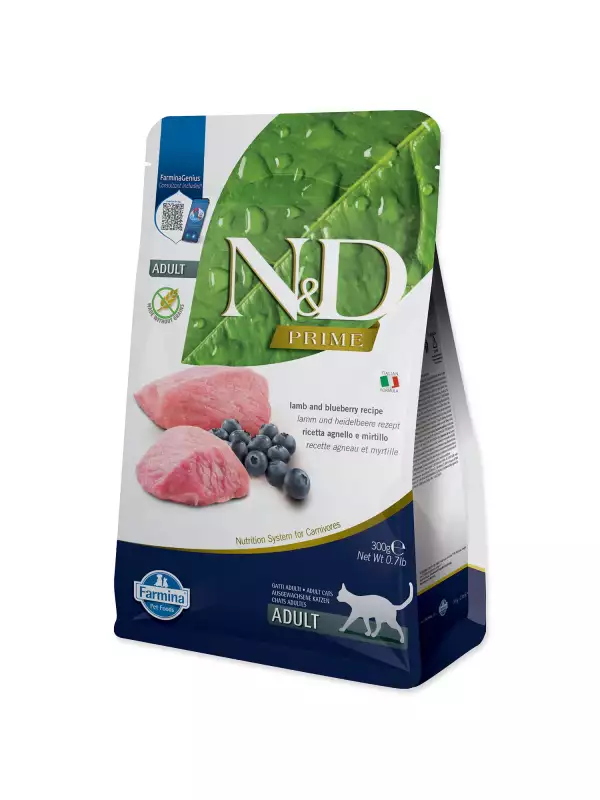 Krmivo N&D Cat Prime Lamb & Blueberry 0,3kg