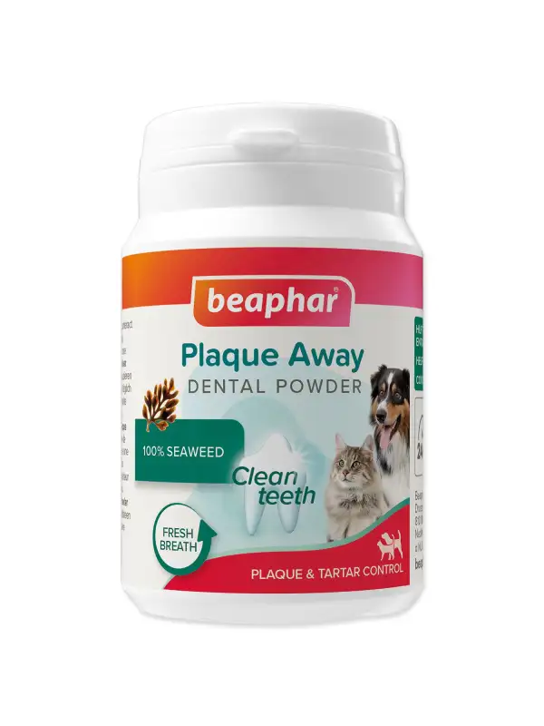 Prášek Beaphar dentální Plaque away 80g