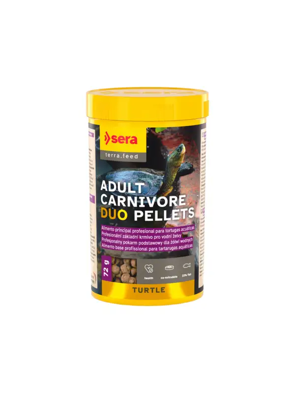 sera Turtle Adult Carnivore Duo Pellets 250g 72g