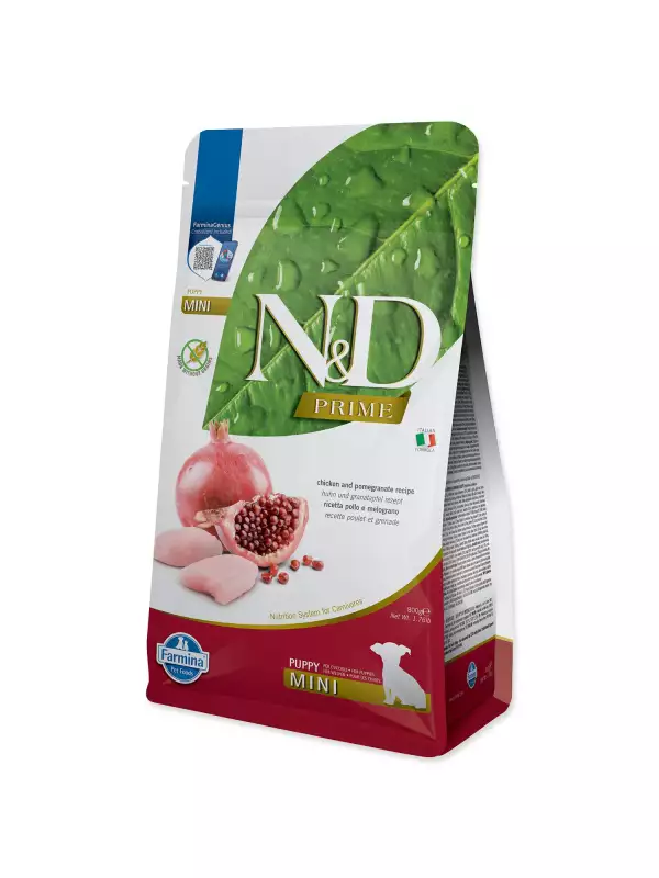 Krmivo N&D Puppy Prime Mini Chicken & Pomegranate 0,8kg