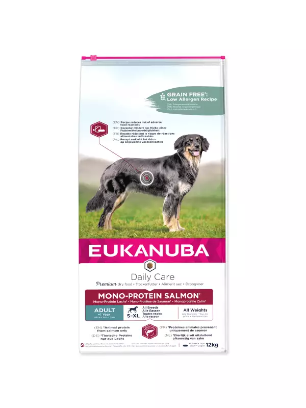 Krmivo EUKANUBA Daily Care Adult Mono Protein Salmon 12kg