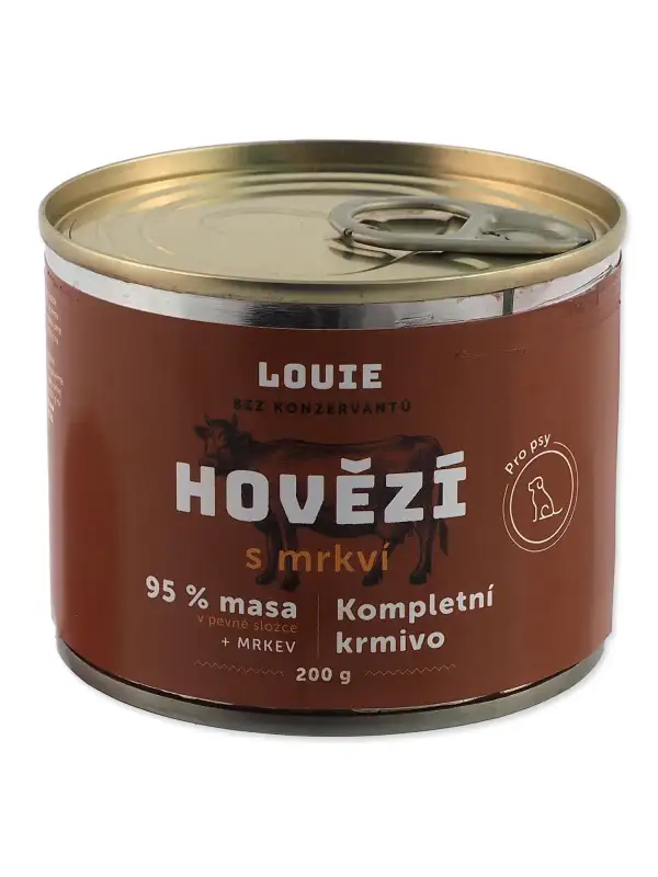 Konzerva LOUIE hovězí  s mrkví 200g