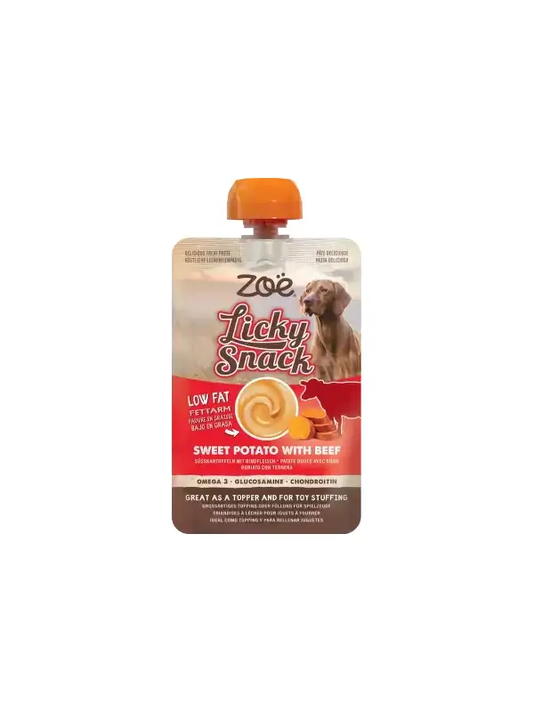 Pochoutka Zoë Licky Snack batáty s hovězím masem, 85 g