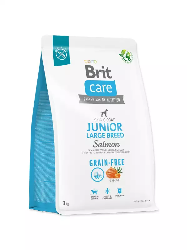 Krmivo Brit Care Dog Grain-free Junior Large Breed Salmon 3kg