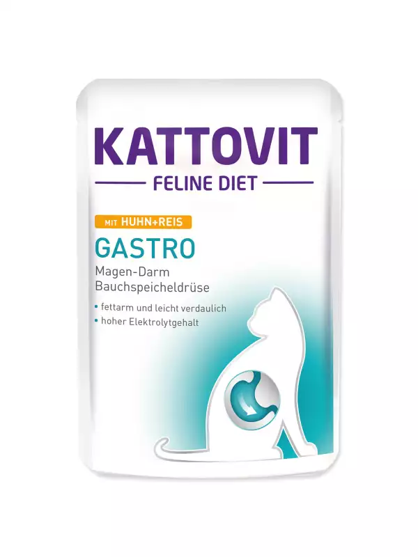 Kapsička Kattovit Gastro kuře a rýže 85g